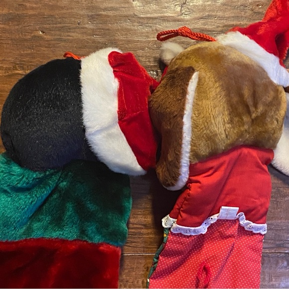 3D Penguin & Basset Hound Christmas Stockings 24” - Picture 7 of 9